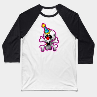 Clown and Crossbones Baseball T-Shirt